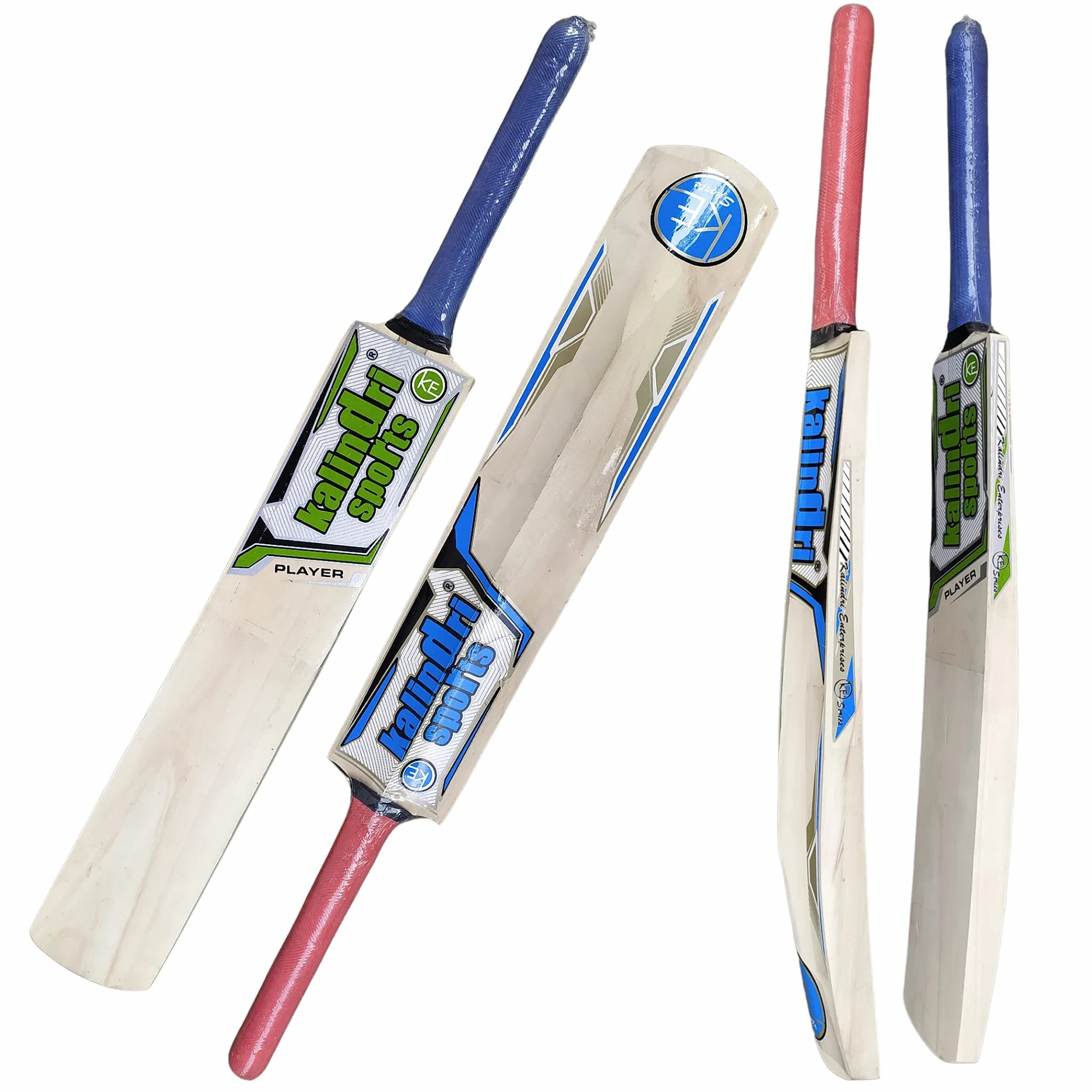 Balle de Cricket en Bois de Saule Taille Complète avec Autocollants