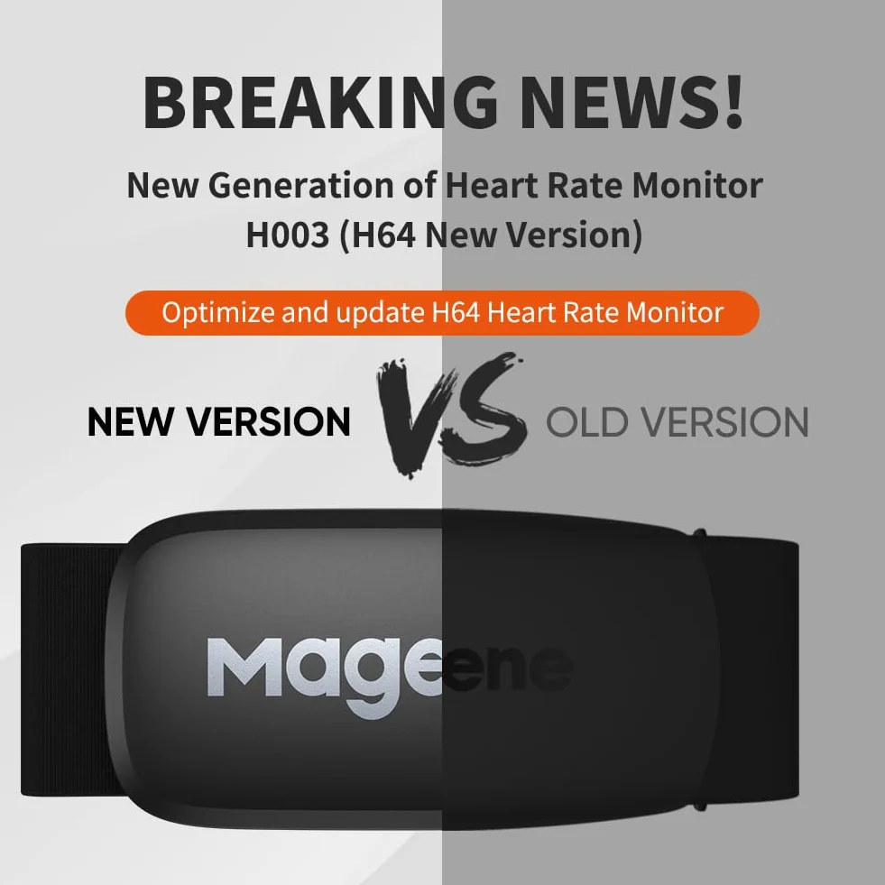 Magene H003 H64 Moniteur de Fréquence Cardiaque Sangle de Poitrine Ant+ Bluetooth