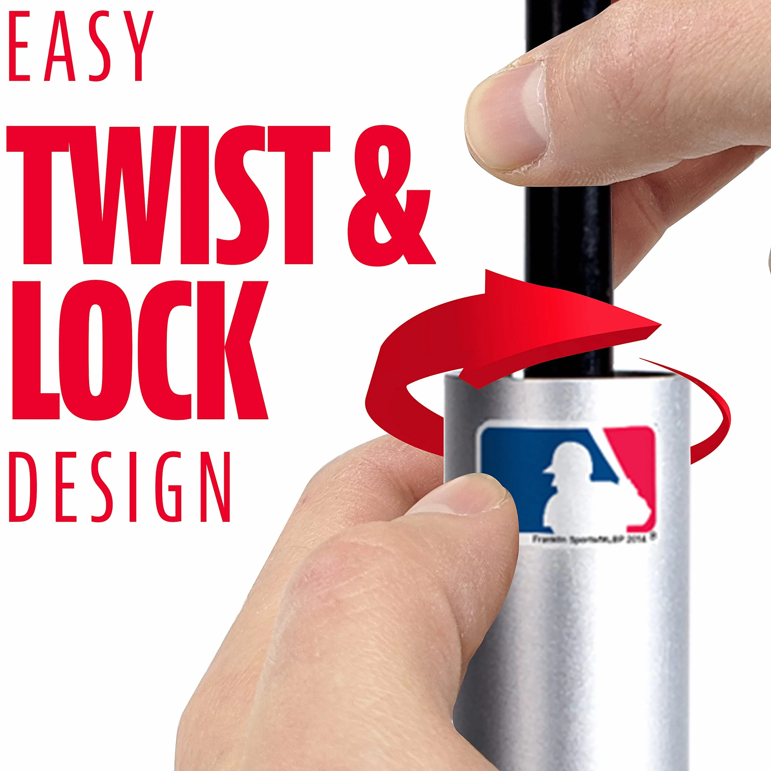 Franklin Sports MLB Pro Porta Hitting Tee - Portable Weighted Adjustable Baseball Softball Batting Tee