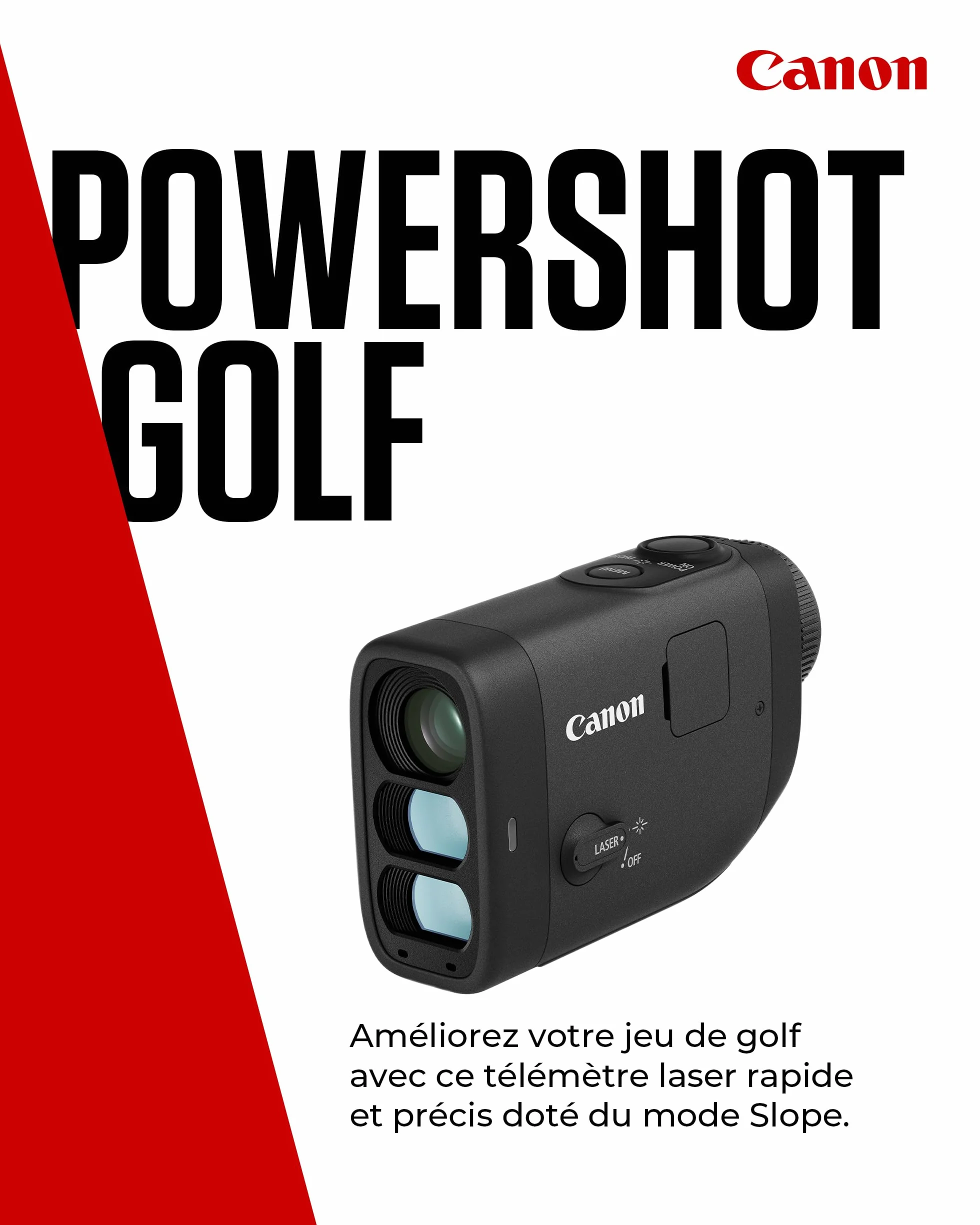 Canon PowerShot Golf Télémètre Laser Mesure de Distance 800 Yards Zoom Optique x6 Stabilisation
