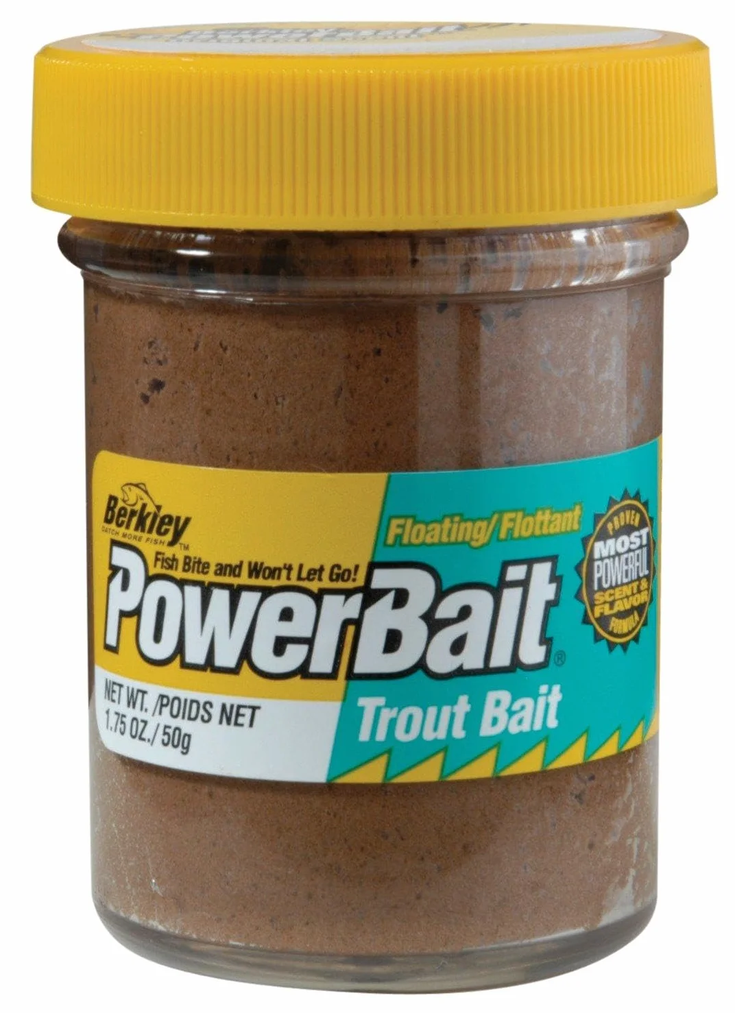 Berkley Powerbait Pâte appât pour truites 50g Arc-en-Ciel