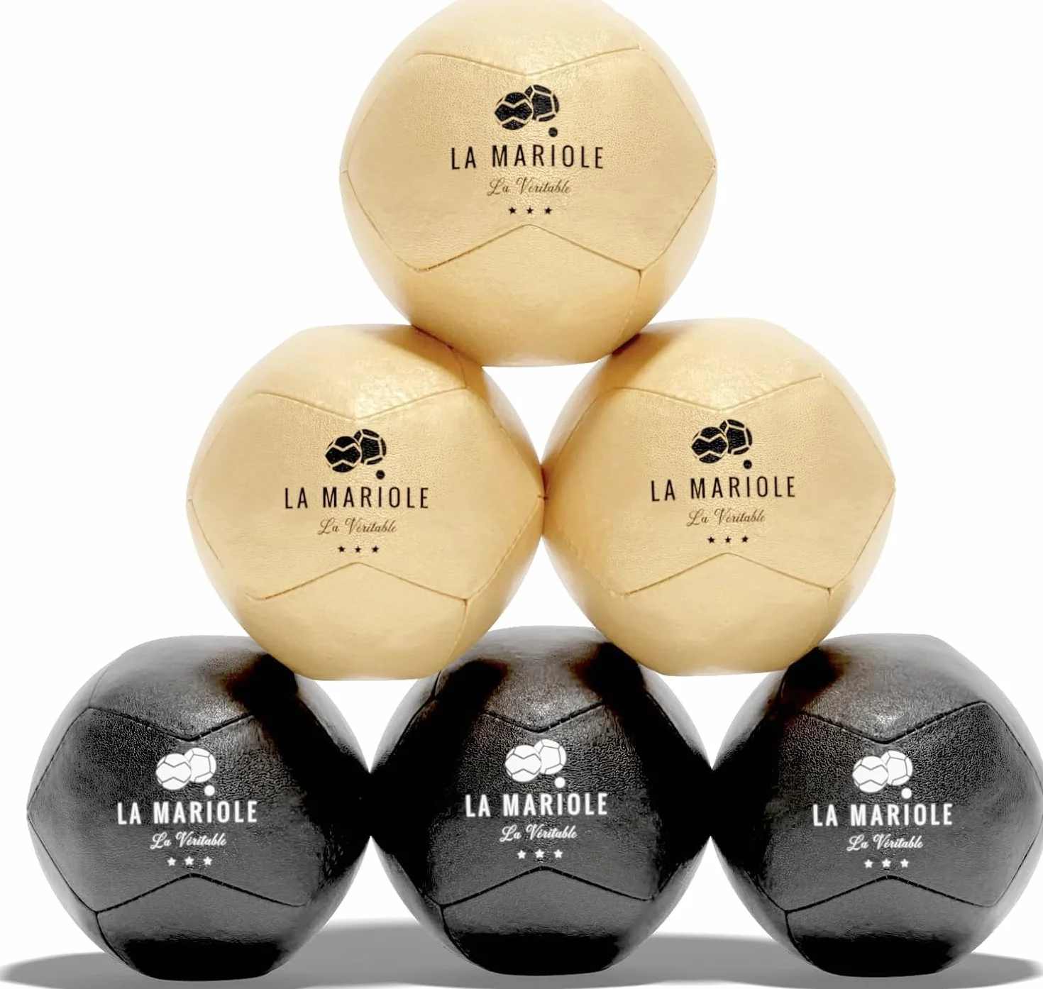 LA MARIOLE Jeu de Boules de Pétanque Tout Terrain Intérieur Extérieur Pack Officiel V4