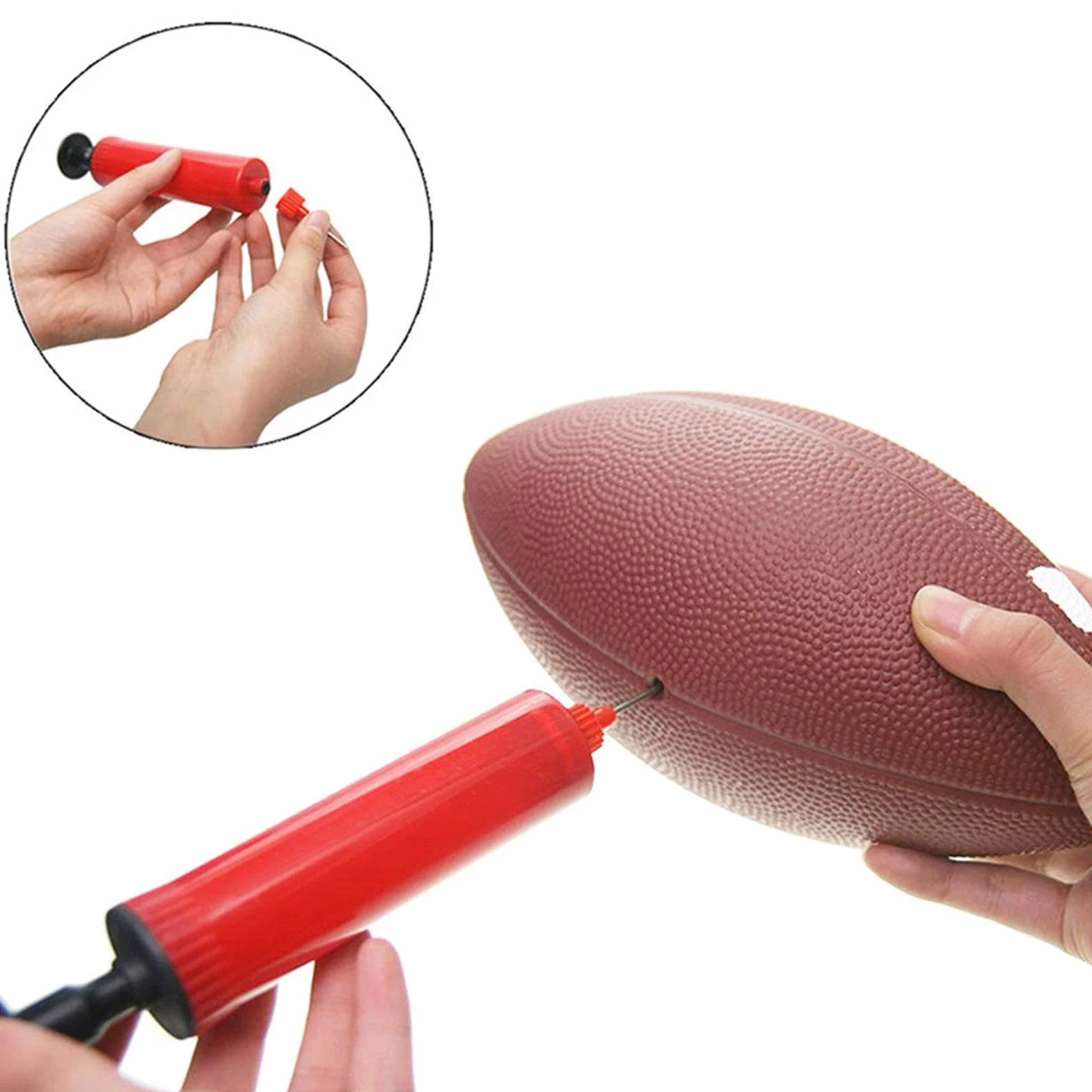 Ballon de football américain Wilson antidérapant en cuir synthétique PVC pour extérieur junior