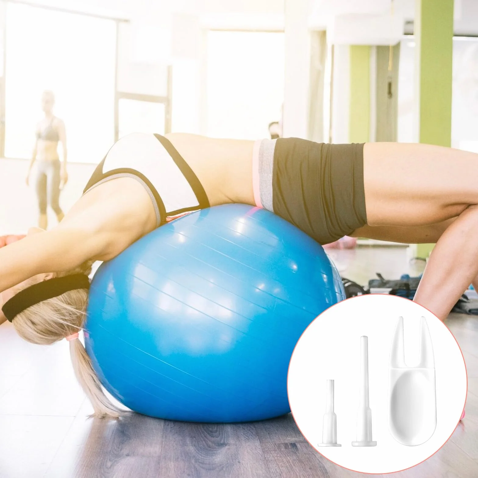 Lot de 10 bouchons d'air pour ballon de yoga avec 2 appareils de retrait