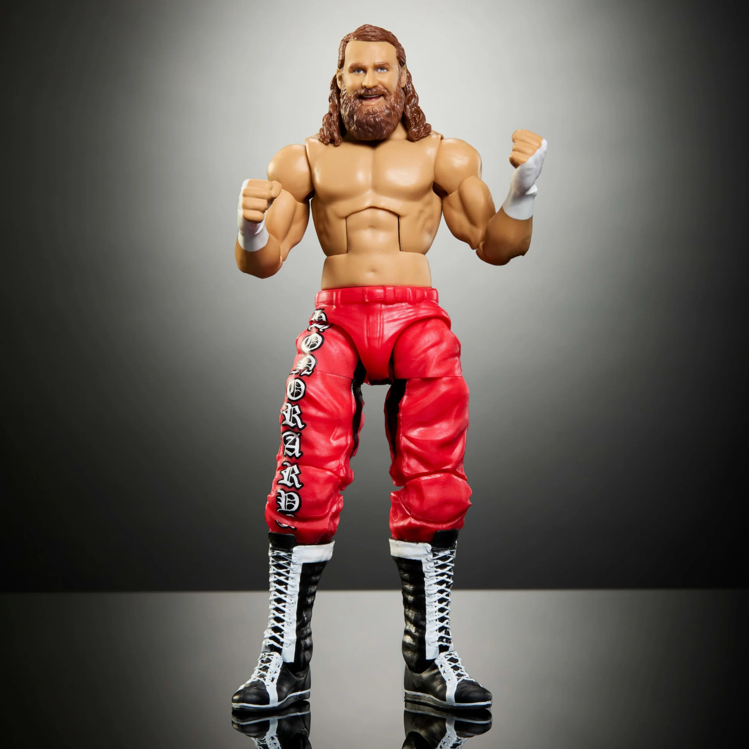 Mattel WWE Elite Collection Sami Zayn Premium Live Event Figurine avec accessoires et mains interchangeables
