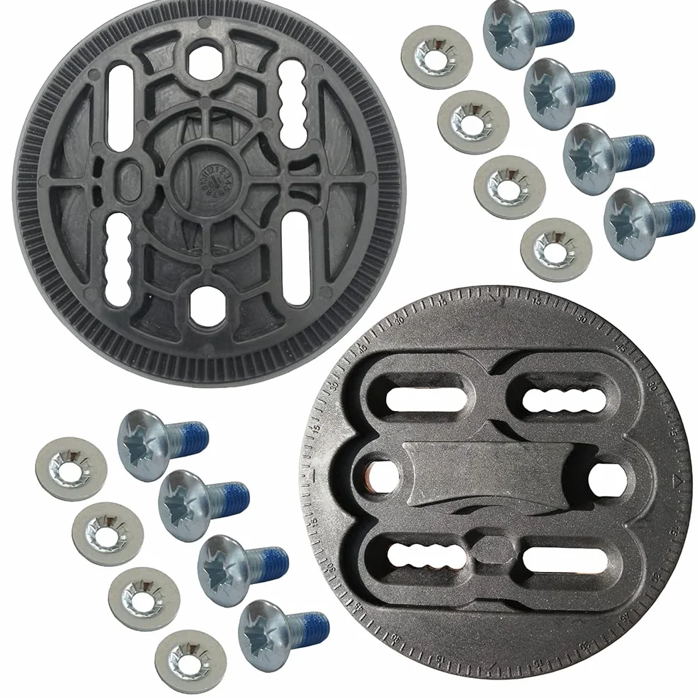 Technine UP100 Jeu de Disques de Fixation de Snowboard Noir (Paire)