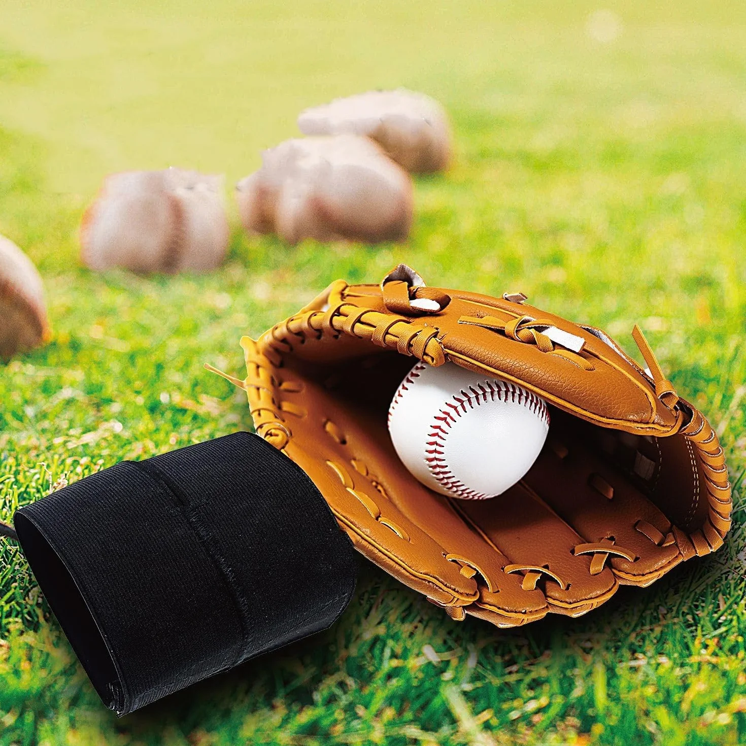 Sangles Élastiques pour Gants de Softball et Baseball Maintient la Poche Formée