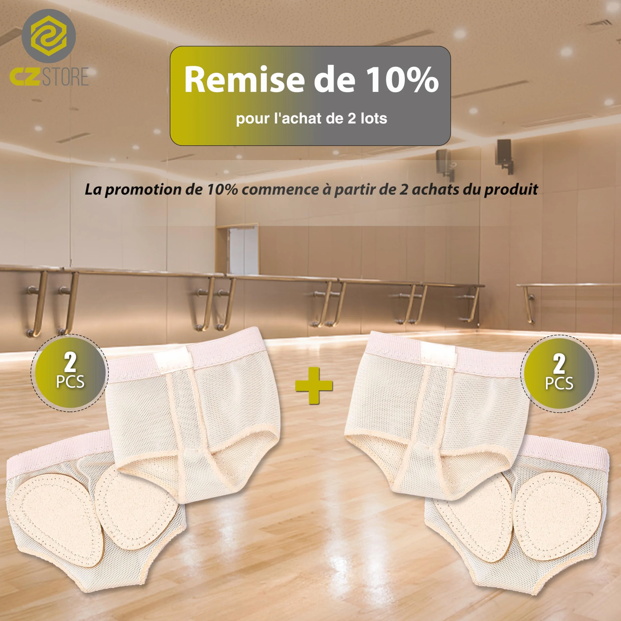 Pedilles Danse Antidérapant Coussinet Pied pour Ballet Classique Yoga Gym Modern Jazz Protection Ballerine