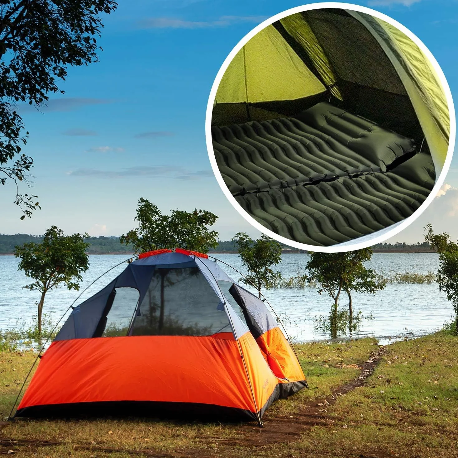 Unigear Matelas de Camping Gonflable Ultraléger Résistant à l'eau