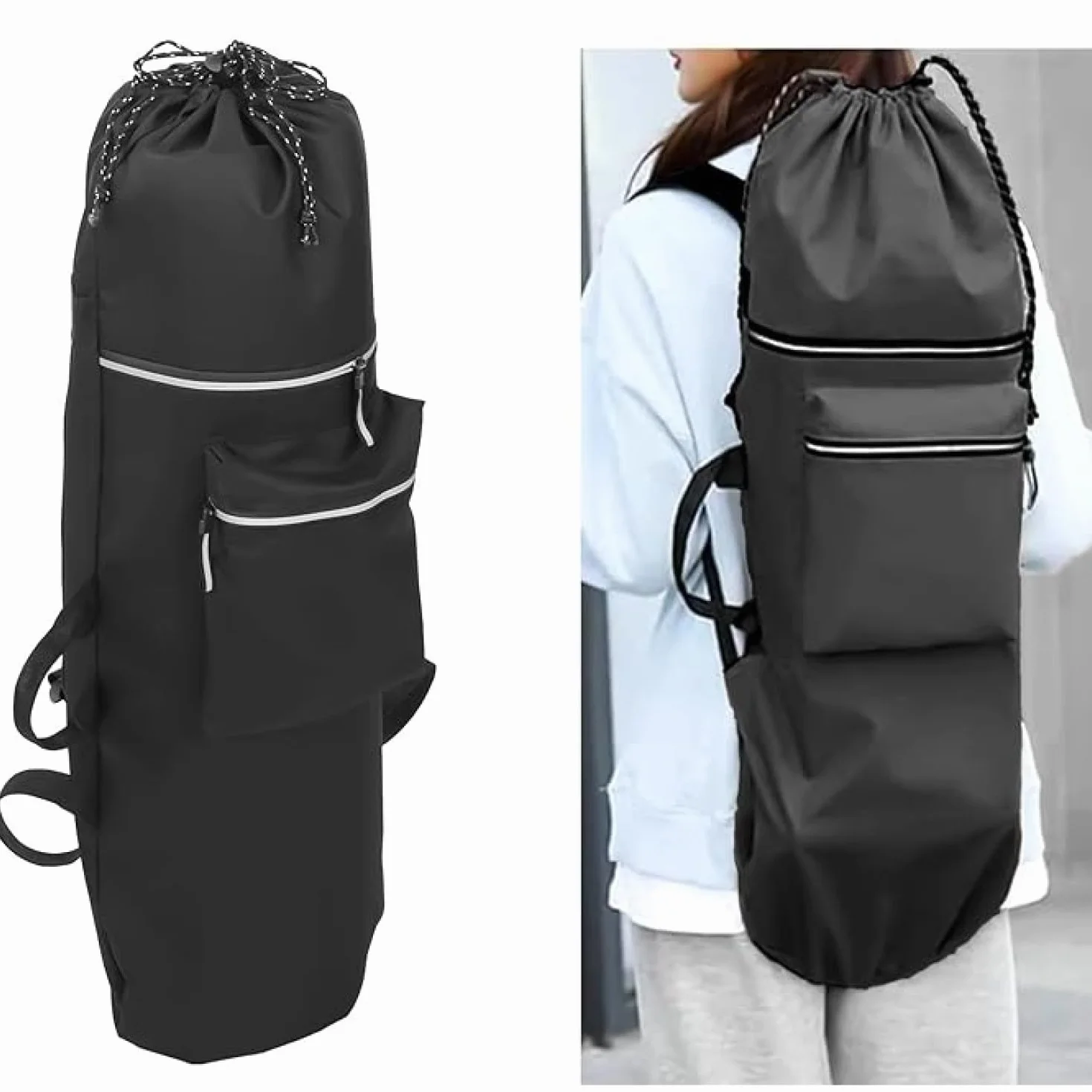 Sac de transport étanche pour skateboard et longboard avec fonction sac à dos