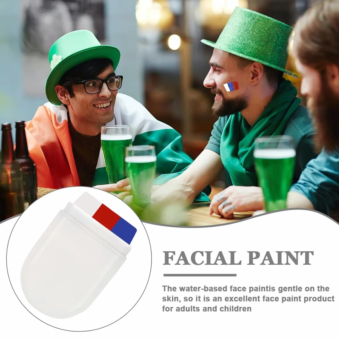 Crayon de Maquillage, Stick Tricolore - Facile à Appliquer, Idéal JO 2024