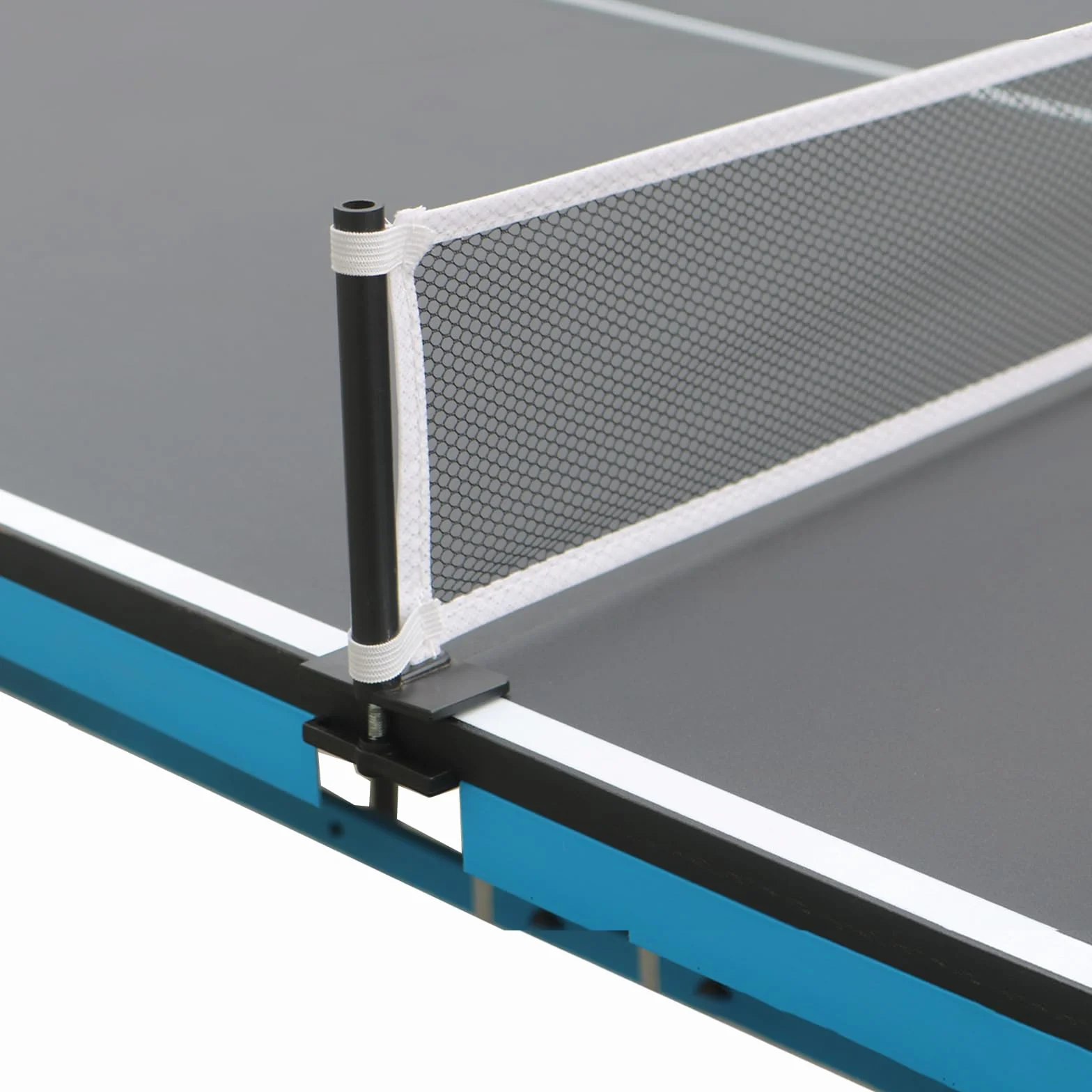 Table de tennis de table pliable 2,1 m intérieur extérieur 210 x 117 x 76 cm avec raquette et filet