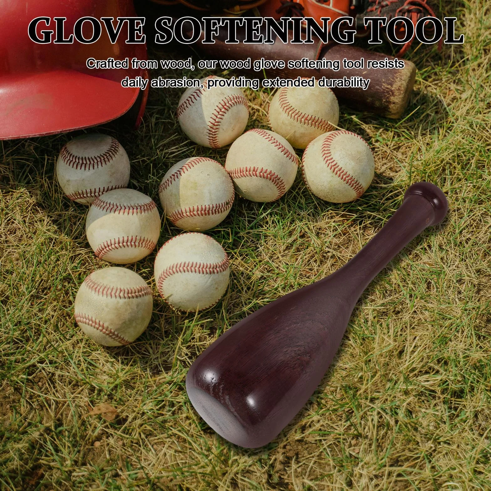 Maillet de rodage pour Softball en Bois - Outil pour Modeler et assouplir les Bases de Baseball