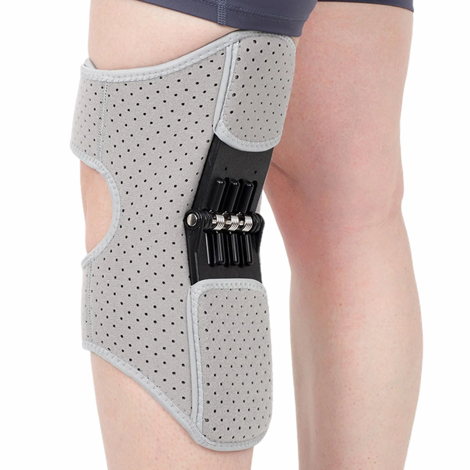 PURPLELILY Genouillère multifonctionnelle pour le sport avec ressorts de rebond puissants