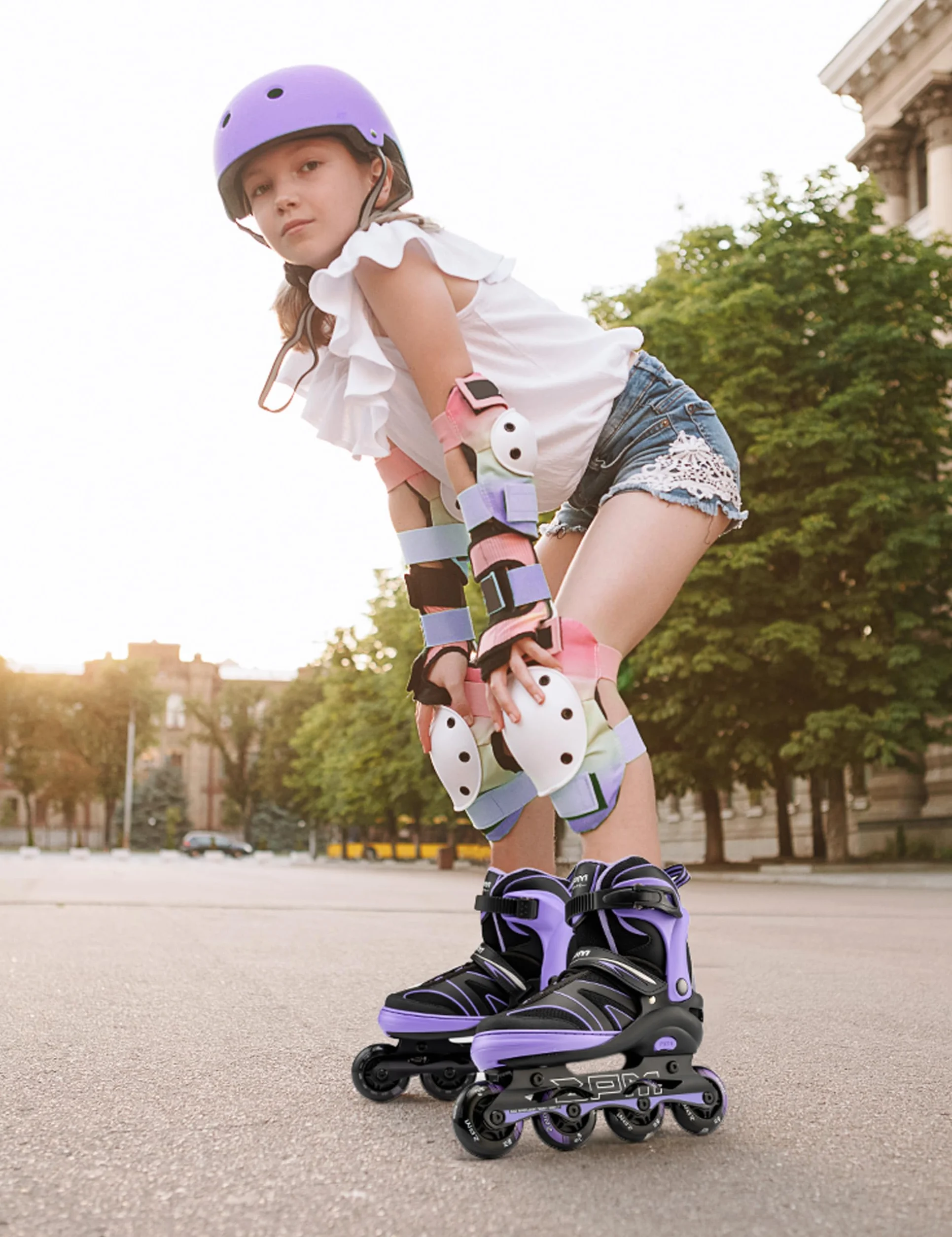 Patins en Ligne réglables pour Enfants 2PM SPORTS Patins à roulettes Légères Débutants
