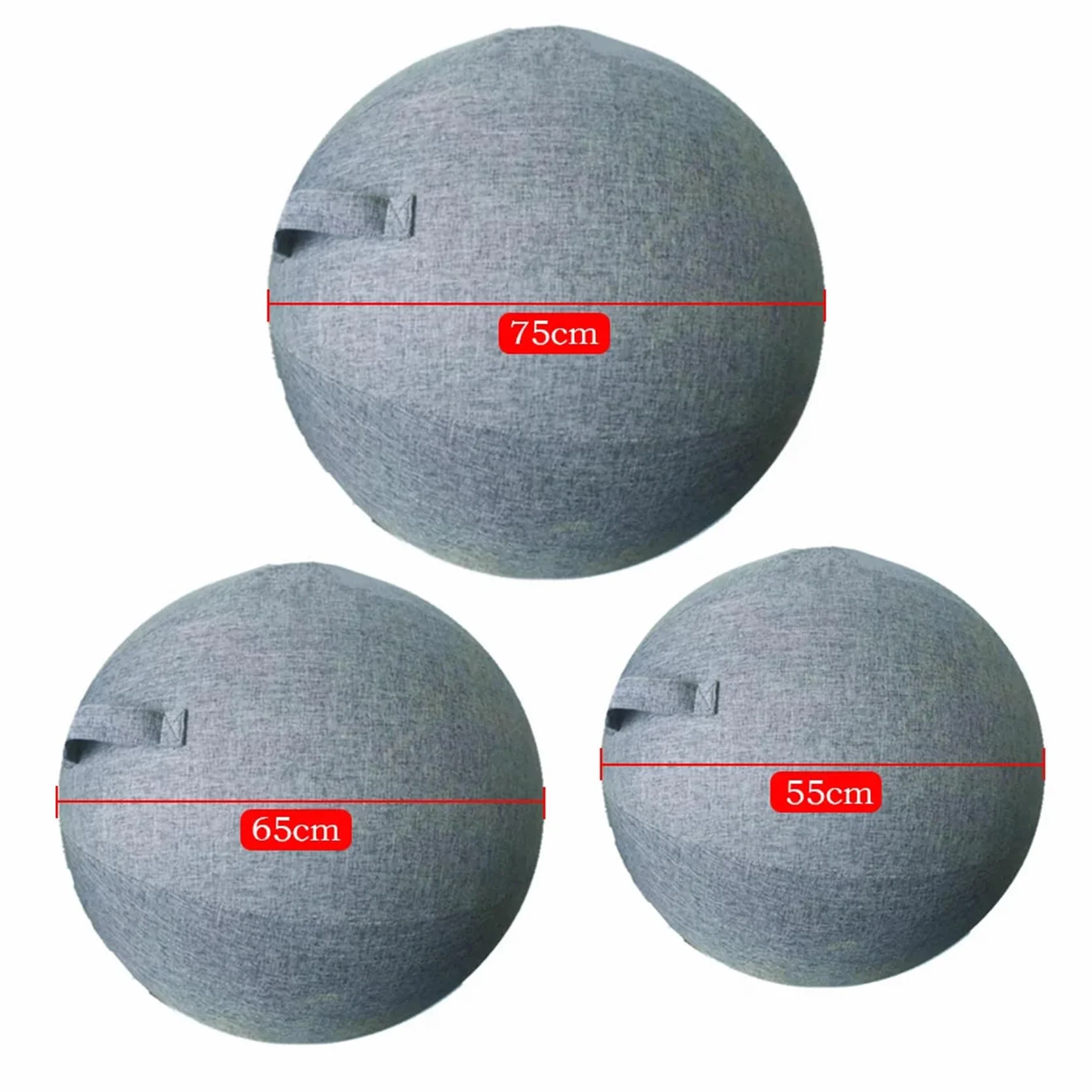 Housse Ballon Gym 65cm Anti-saleté Durable Antidérapante Protection Swiss Ball