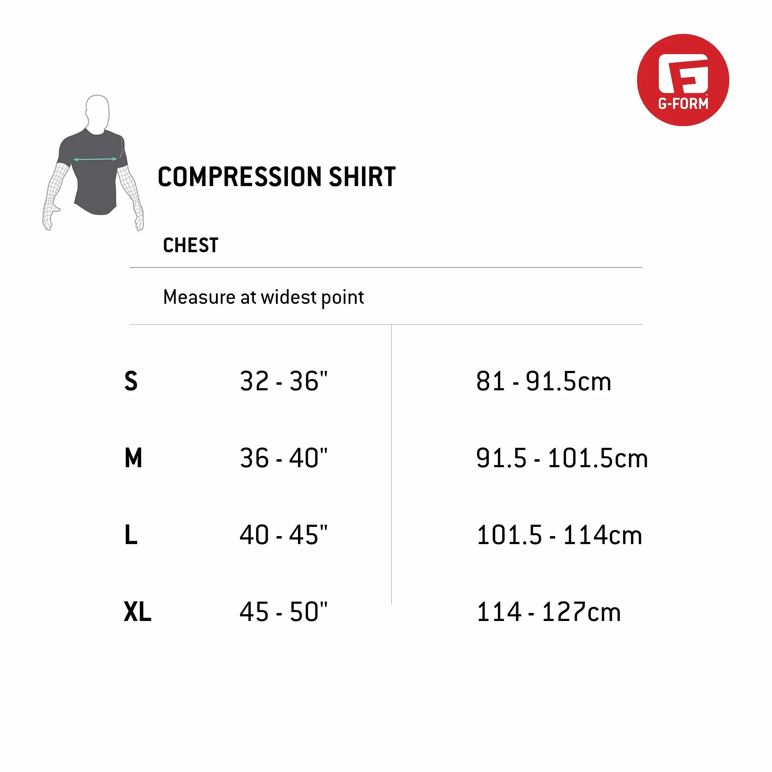G-Form Pro-X Shirt Men Black Protection Haut du Corps