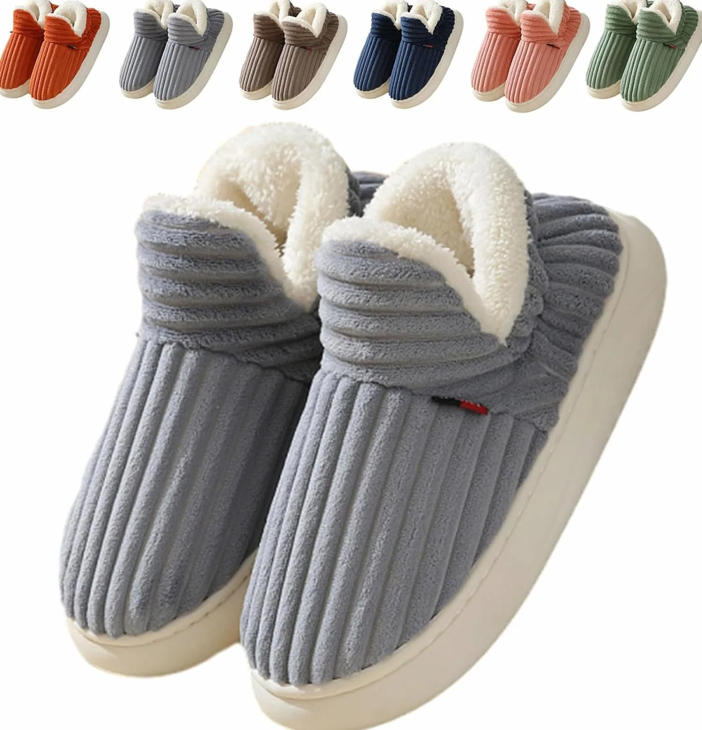 Pantoufles Femme Hiver Chaudes Nuage Antidérapantes Intérieur Extérieur