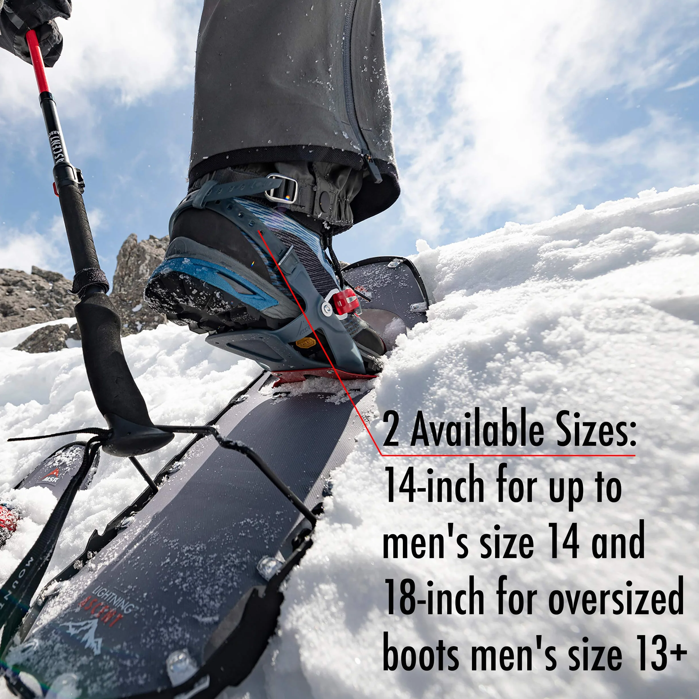 MSR Paragon PosiLock Lot de 2 Sangles de Rechange pour Raquettes à Neige 35,6 cm