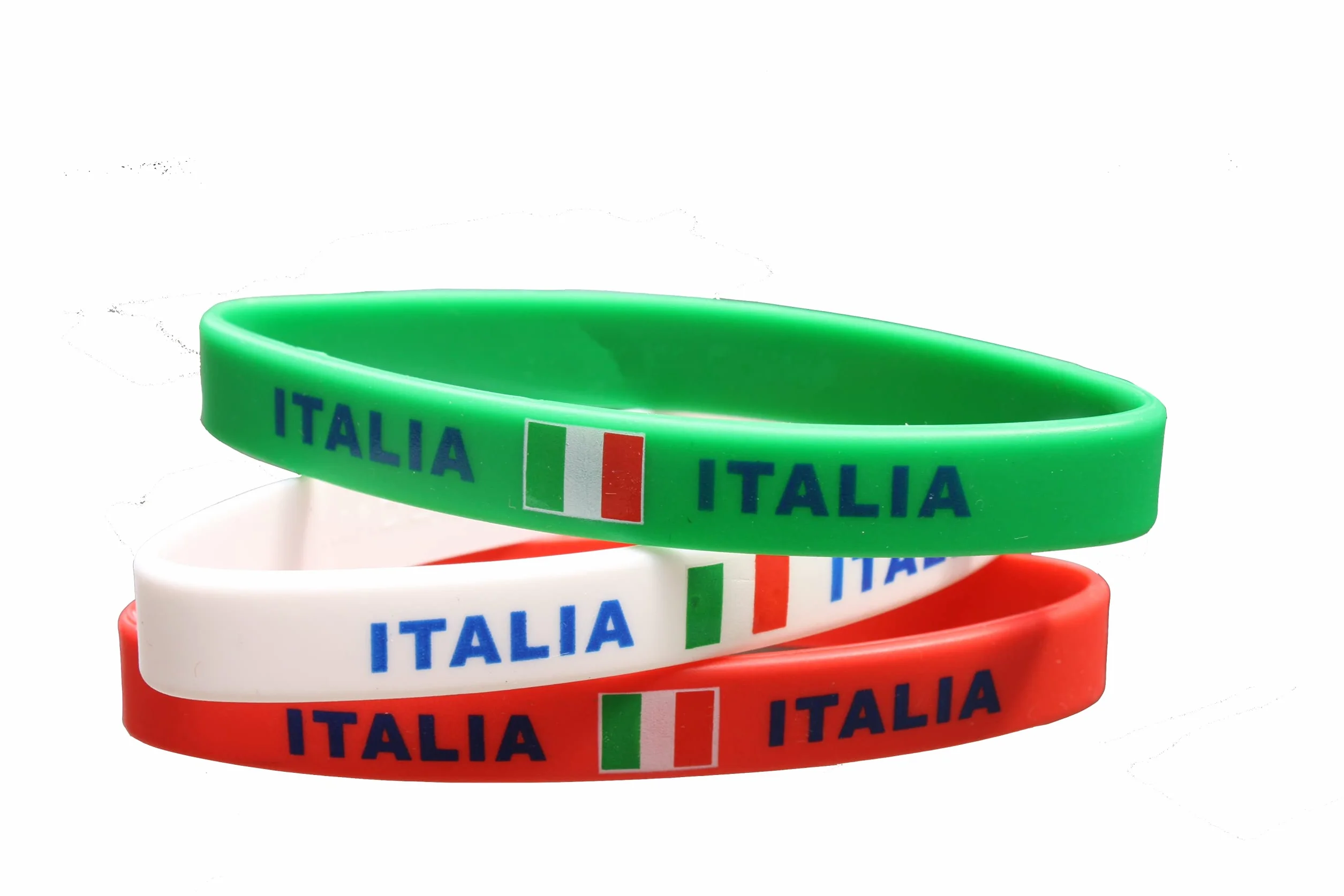 Bracelet Italie silicone ruban bande Italia