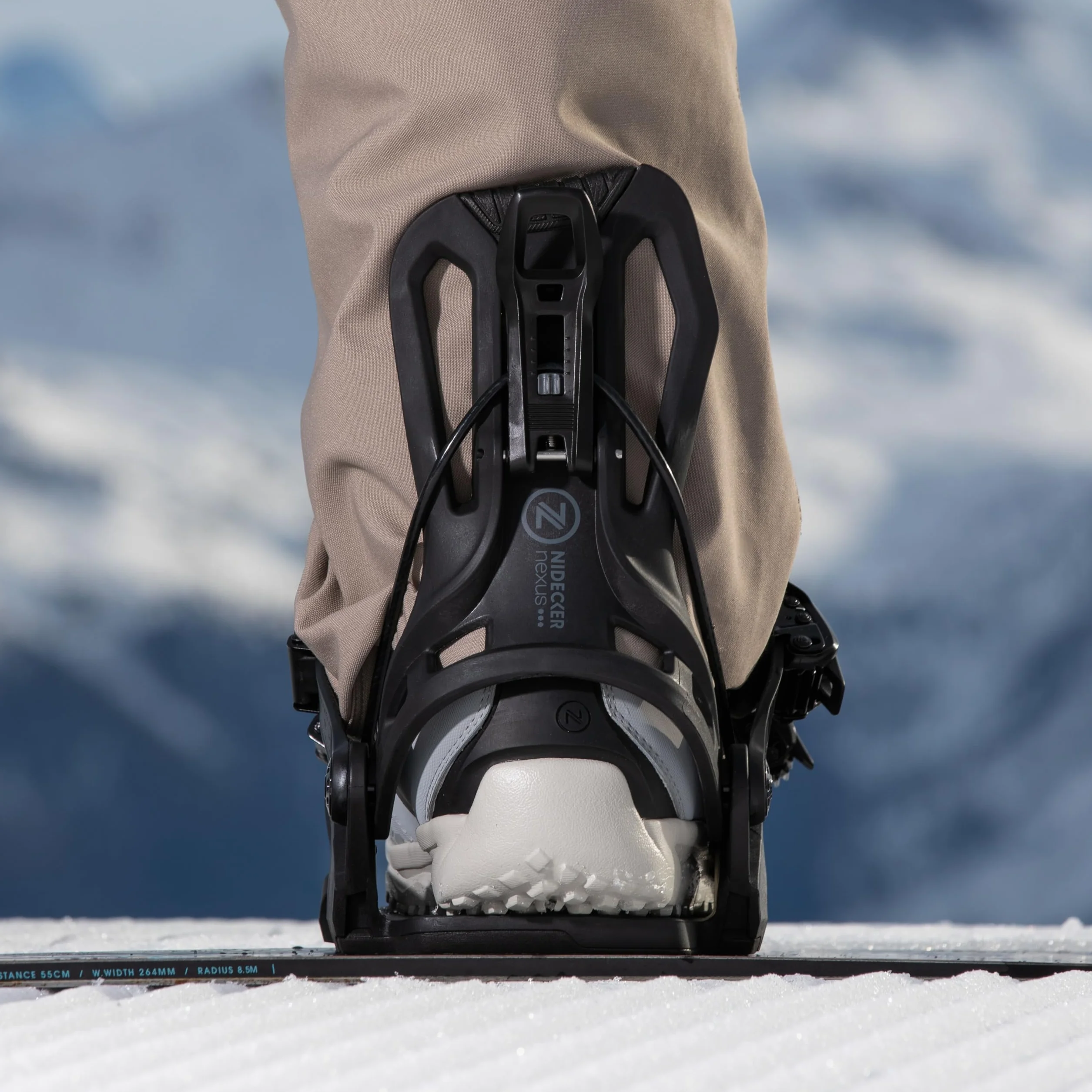 Nidecker Flow NX2 Carbon Hybrid Fixations de Snowboard Noir Taille M
