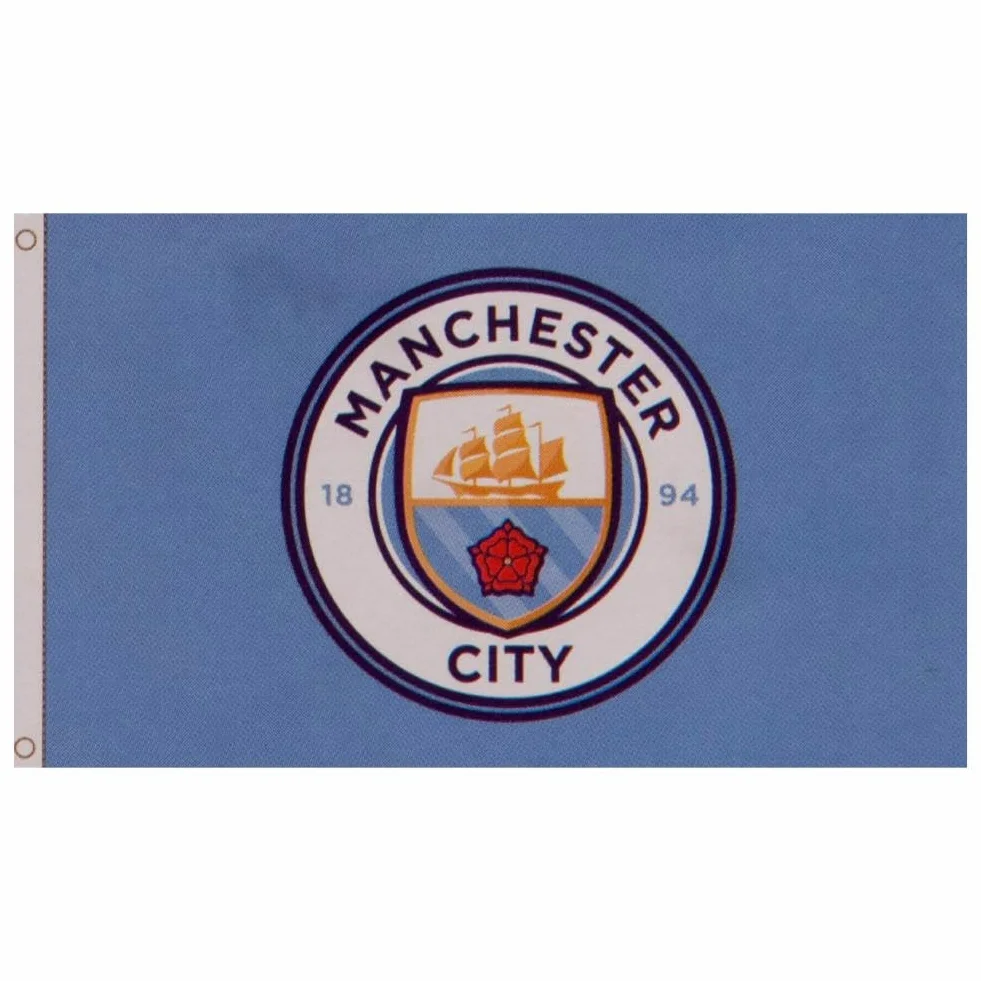 Drapeau Officiel Manchester City FC 1,5 x 0,9 m