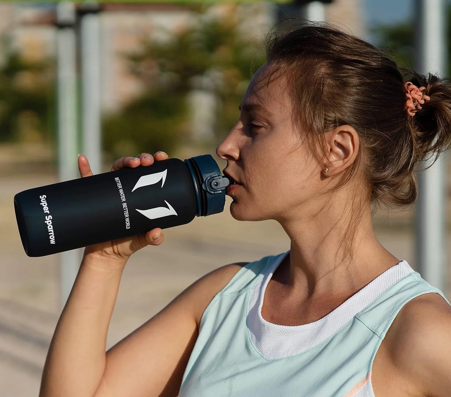 Super Sparrow Bouteille d'eau Gourde sans BPA 350ml 500ml 750ml 1000ml Sport Randonnée