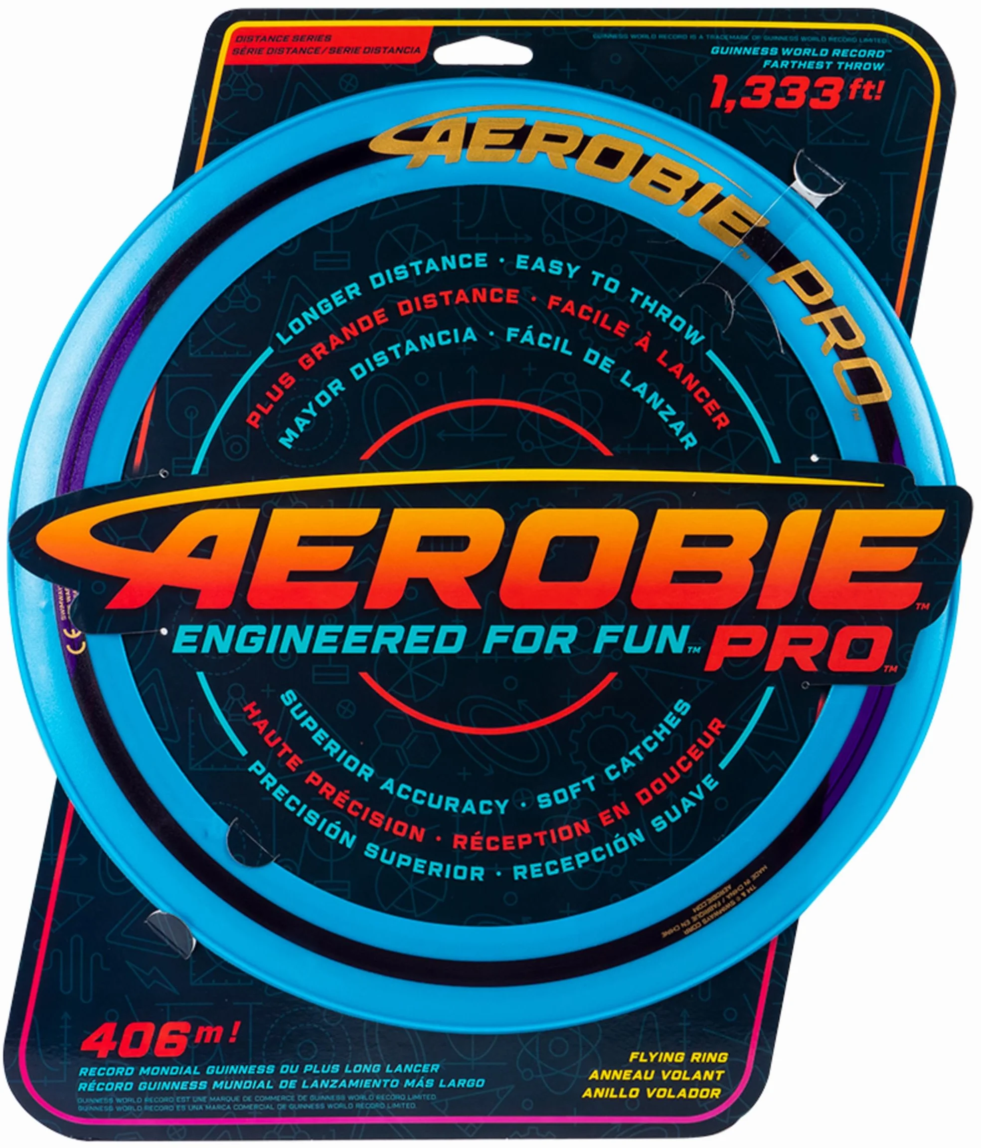 Aerobie Pro Ring Disque Volant 35,6 cm Bleu