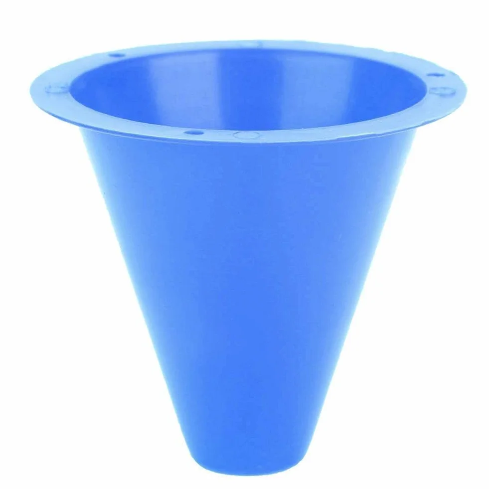 Broco 10pcs Football Cône en Plastique Porte-barrières Marqueur Bleu