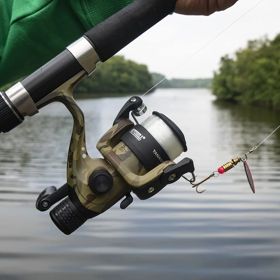 Mitchell Tanager Camouflage kit complet canne et moulinet avec fil et leurres pêche sandre brochet perche