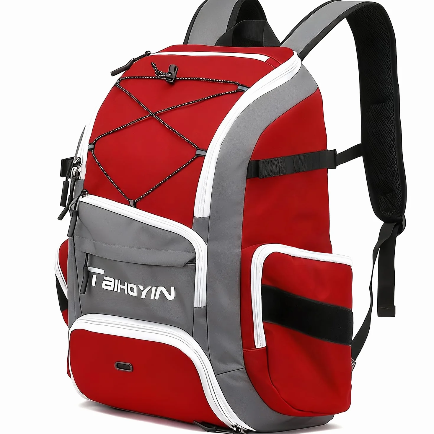 Sac à dos de baseball pour équipement, batte, gants, casque et accessoires, grand compartiment principal