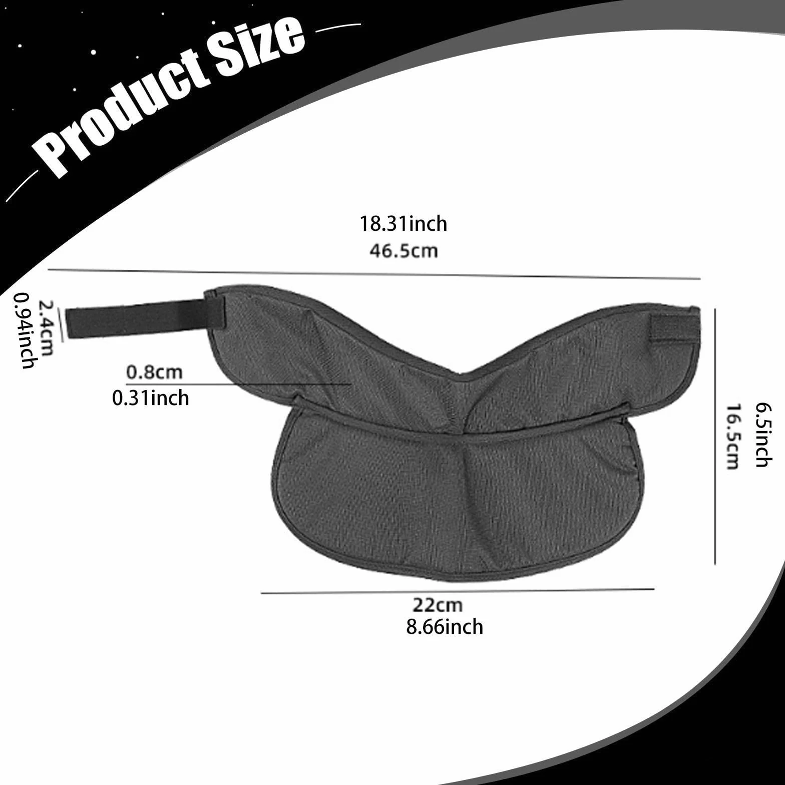 Predolo Protège-Cou de Hockey Ajustable, Équipement de Protection pour le Cou
