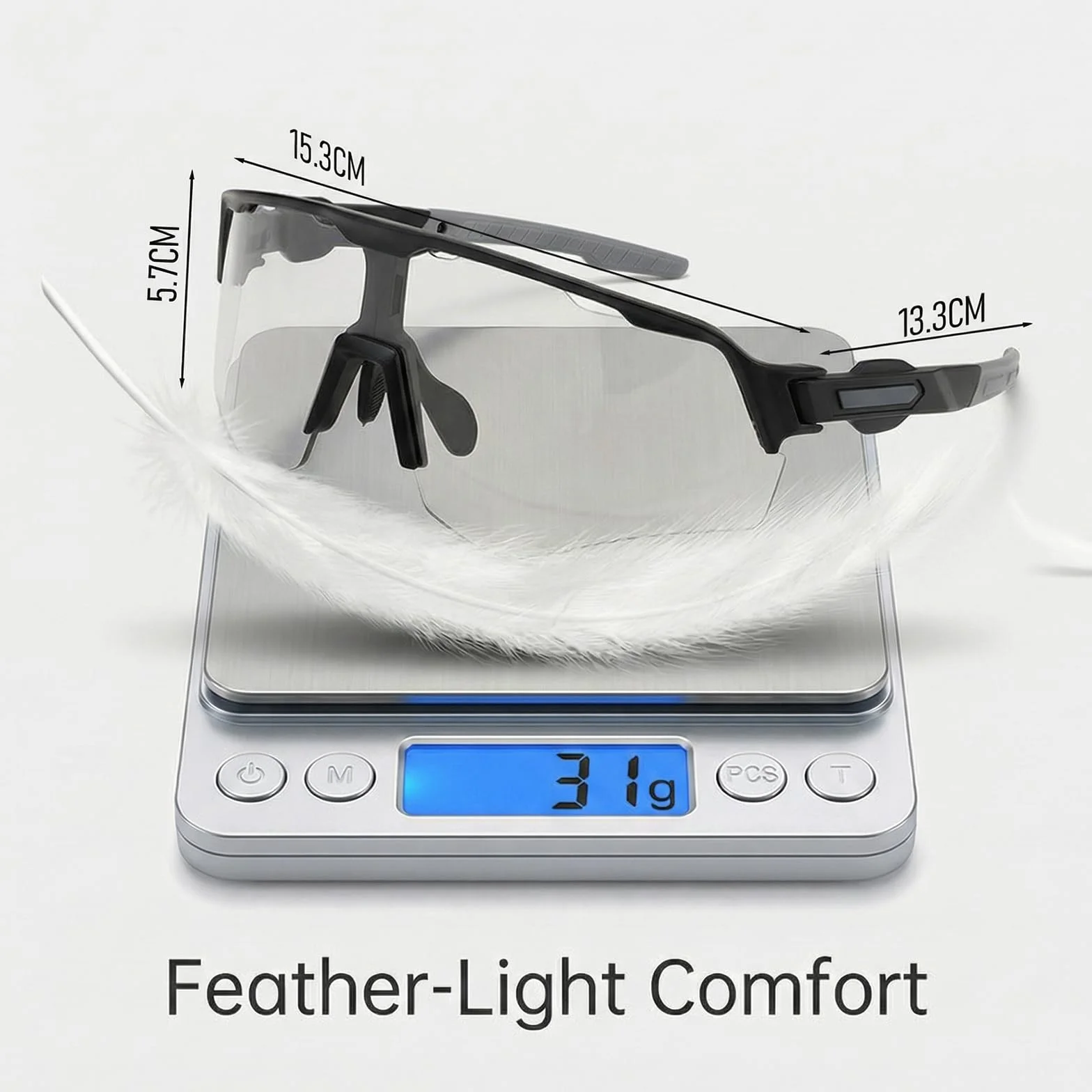 Lunette de Cyclisme Photochromique UV400 Homme Femme pour Sport Outdoor