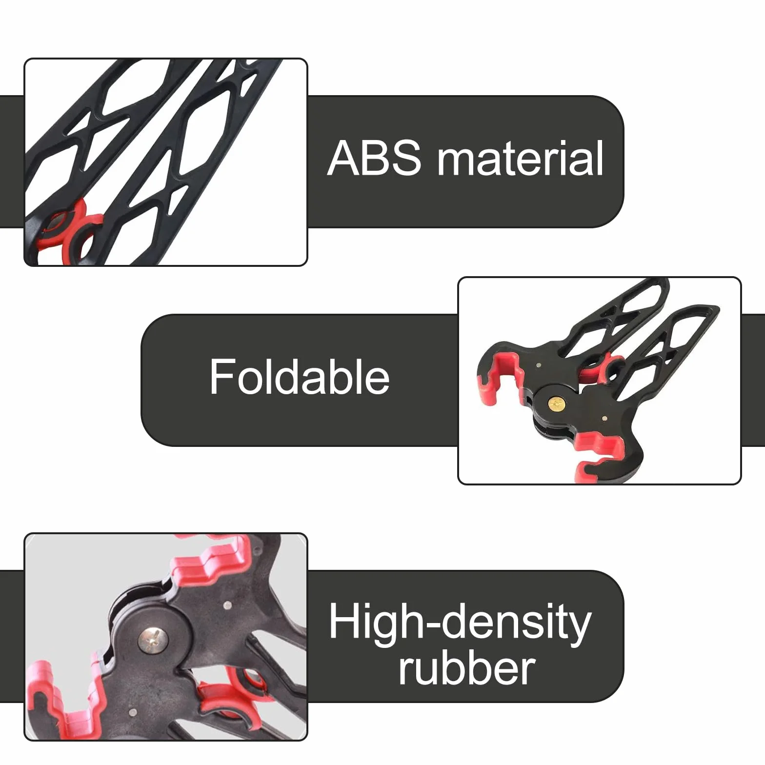 Support Pliable pour Arc à Poulies - Pince Réglable Universel Antidérapant en Silicone pour Tir à l'Arc