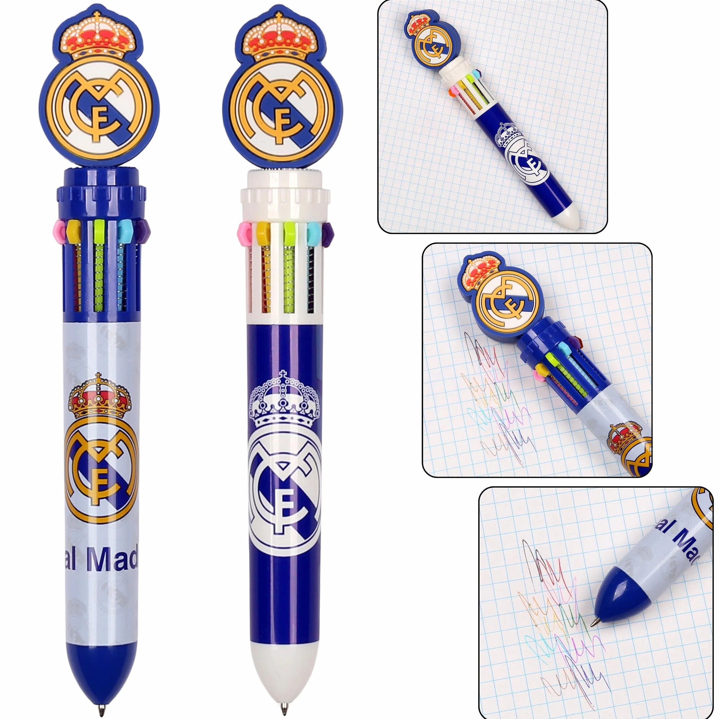 Stylo multicolore 10en1 automatique scolaire 0,5mm