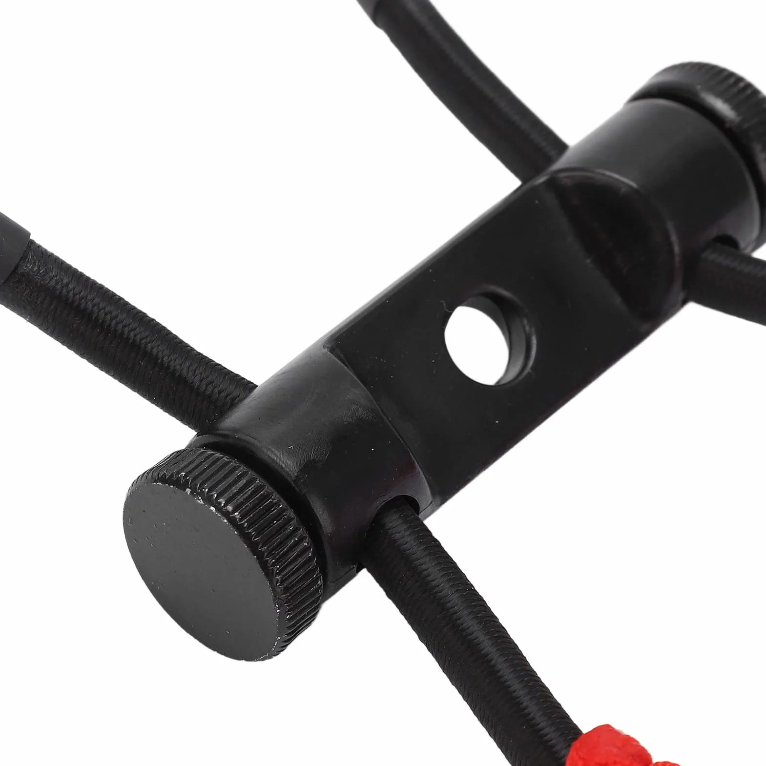 Élingues de Poignet d'Arc à Poulies Réglable Durable, Corde de Dragonne de Chasse pour Tir à l'Arc (Rouge)