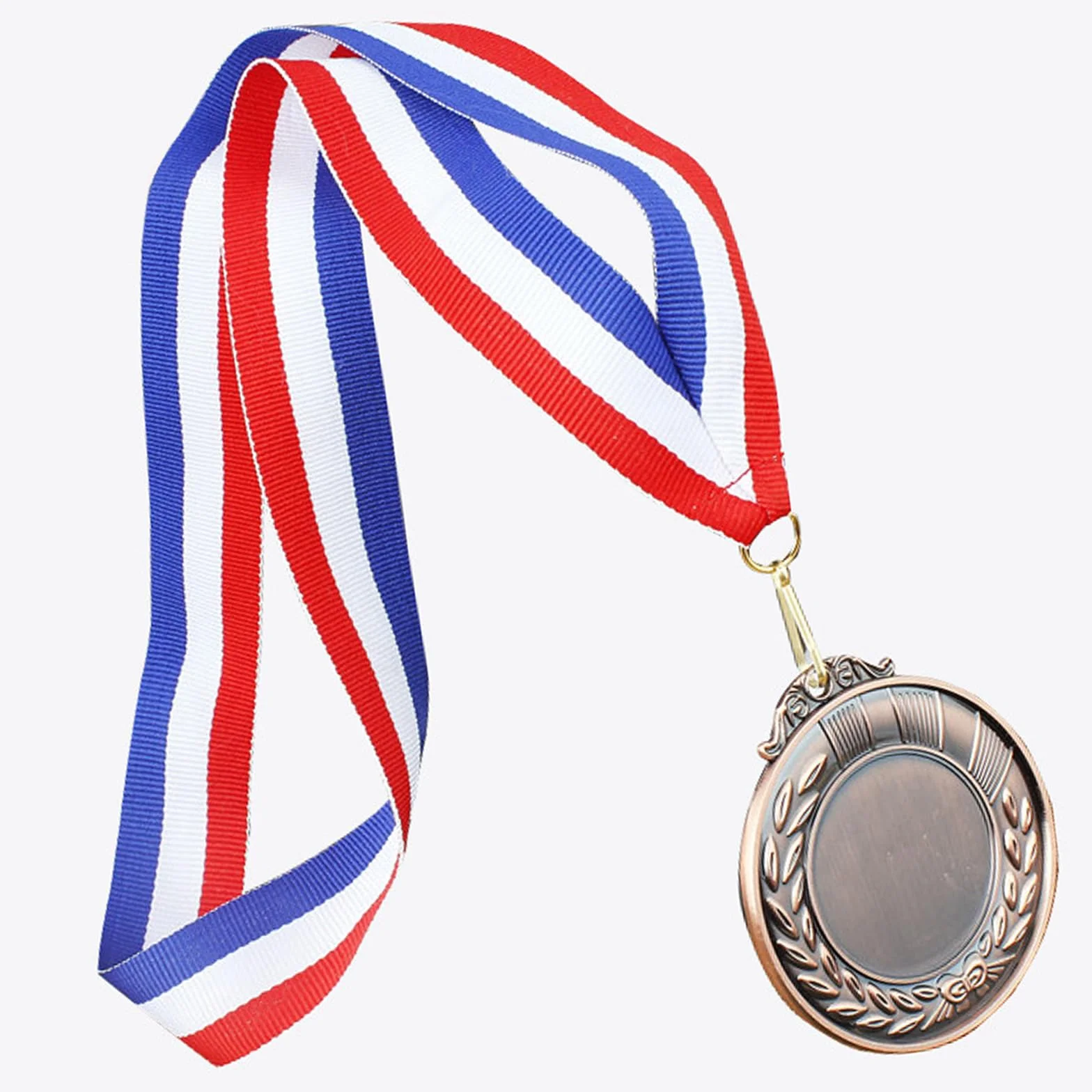 NIYATA 30 Pcs Ruban Médaille, Cordon Bleu Blanc Rouge pour Médaille
