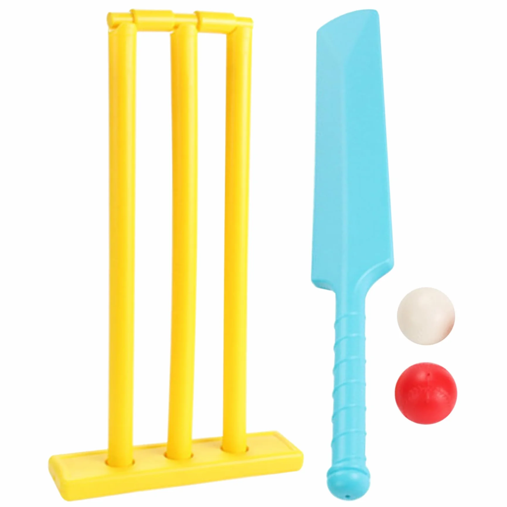 Ensemble de cricket pour enfants PP sans BPA avec batte, souches et 2 balles