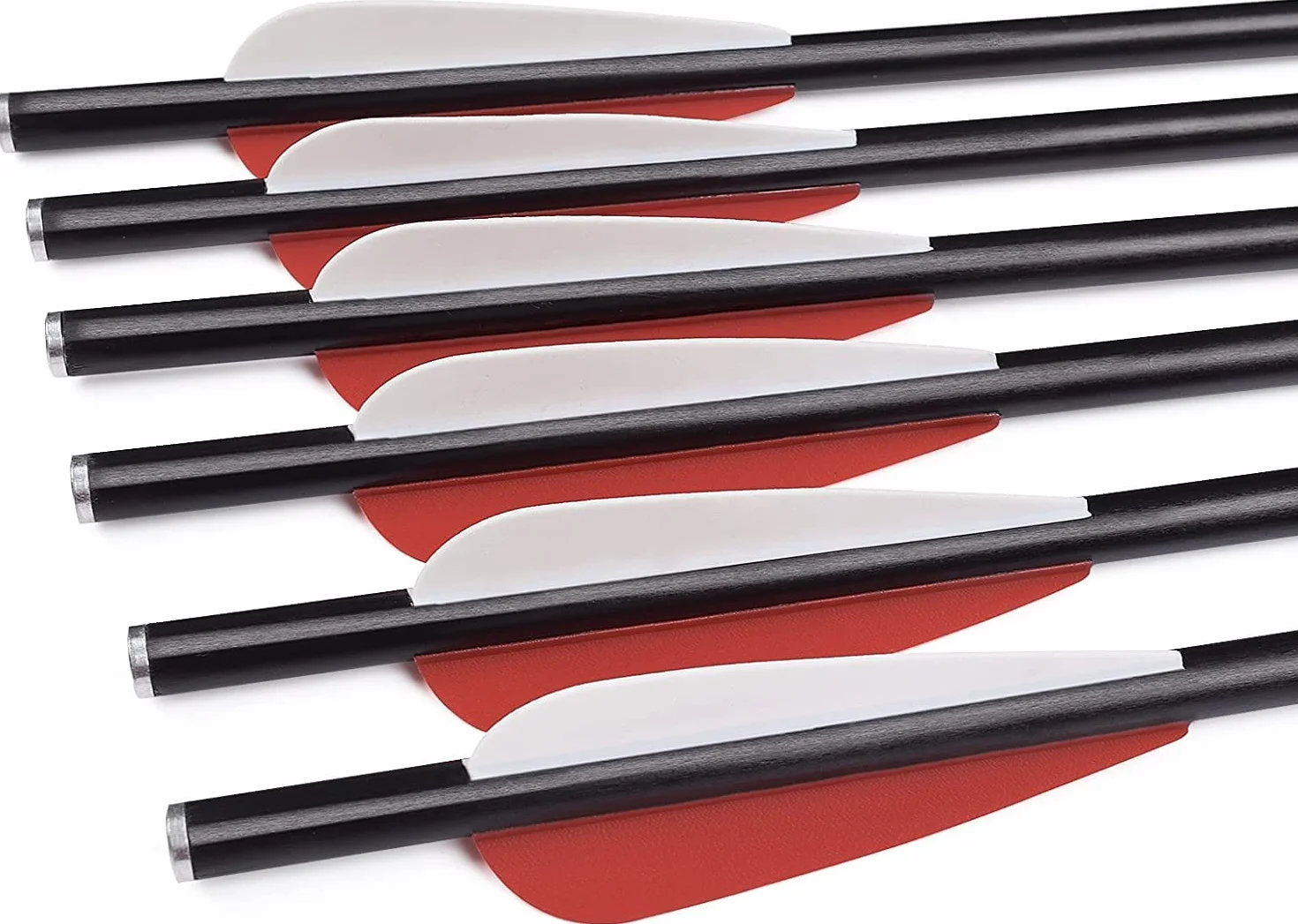 Arbalète boulons flèches Fibre de Verre 12" 14" 16" Chasse tir à l'arc Cible avec 100 Pointes de flèche