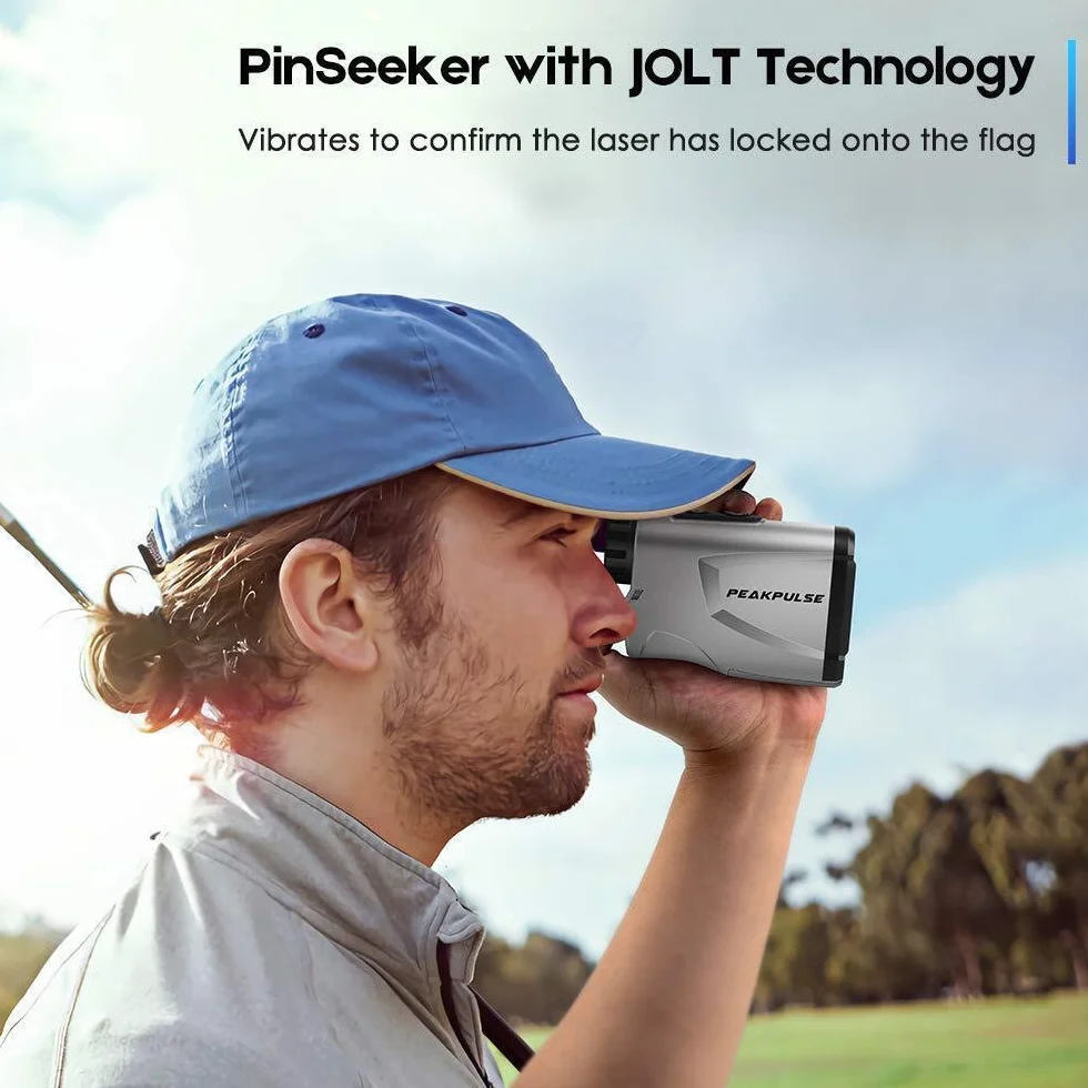 PeakPulse LC600AG Télémètre de golf avec compensation de pente, verrouillage drapeau, grossissement 6x