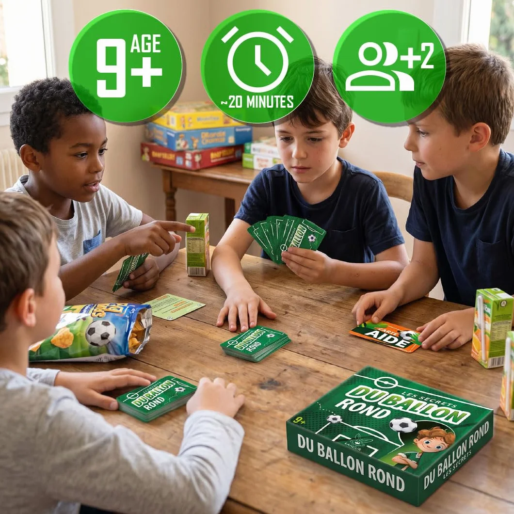 KANGUR Jeu de Carte Enfant Football - Jouet pour Garçon dès 9 Ans
