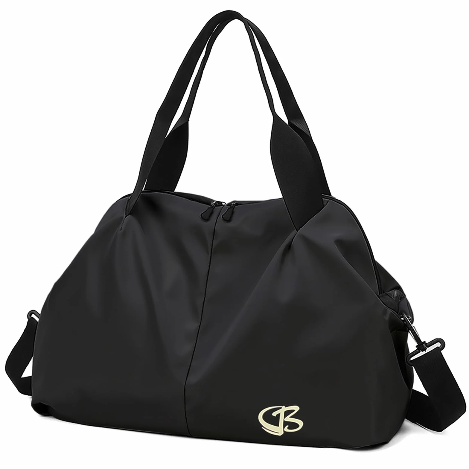 Sac de Sport Femme Imperméable 45x27x20 cm Piscine Voyage Noir