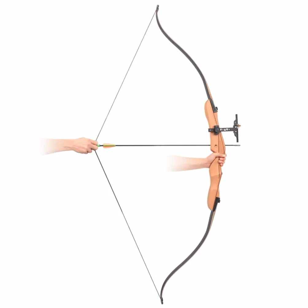 Arc Classique Marron foncé pour Adulte en Bois 68" 30 LB Tir à l'arc