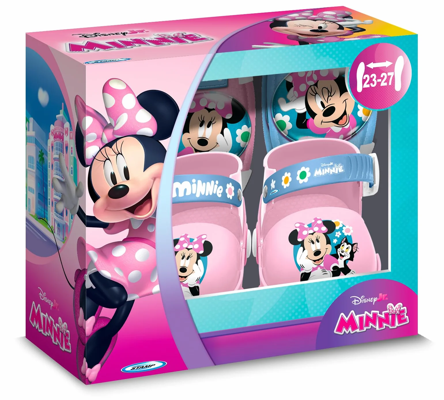 Combo Patins 4 Roues Minnie 23-27 Blue & White GENOUILLERES COUDIERES
