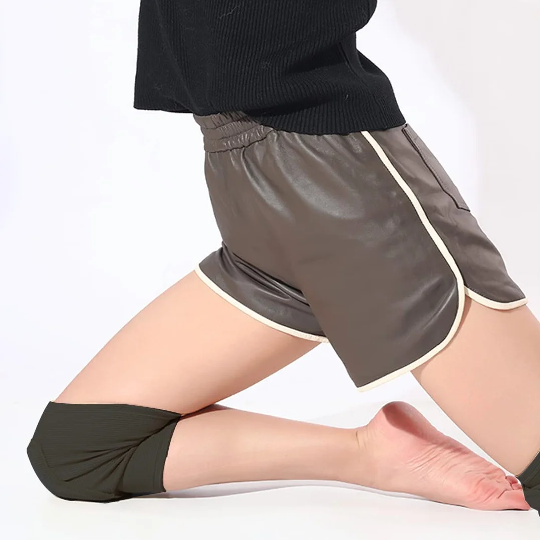 Lot de 2 genouillères de danse élastiques unisexes pour enfants et adultes sport football jogging yoga