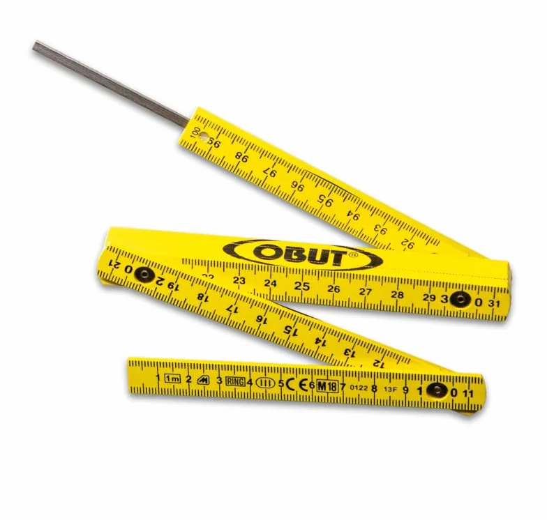 Obut Mètre pétanque pliable bande jaune