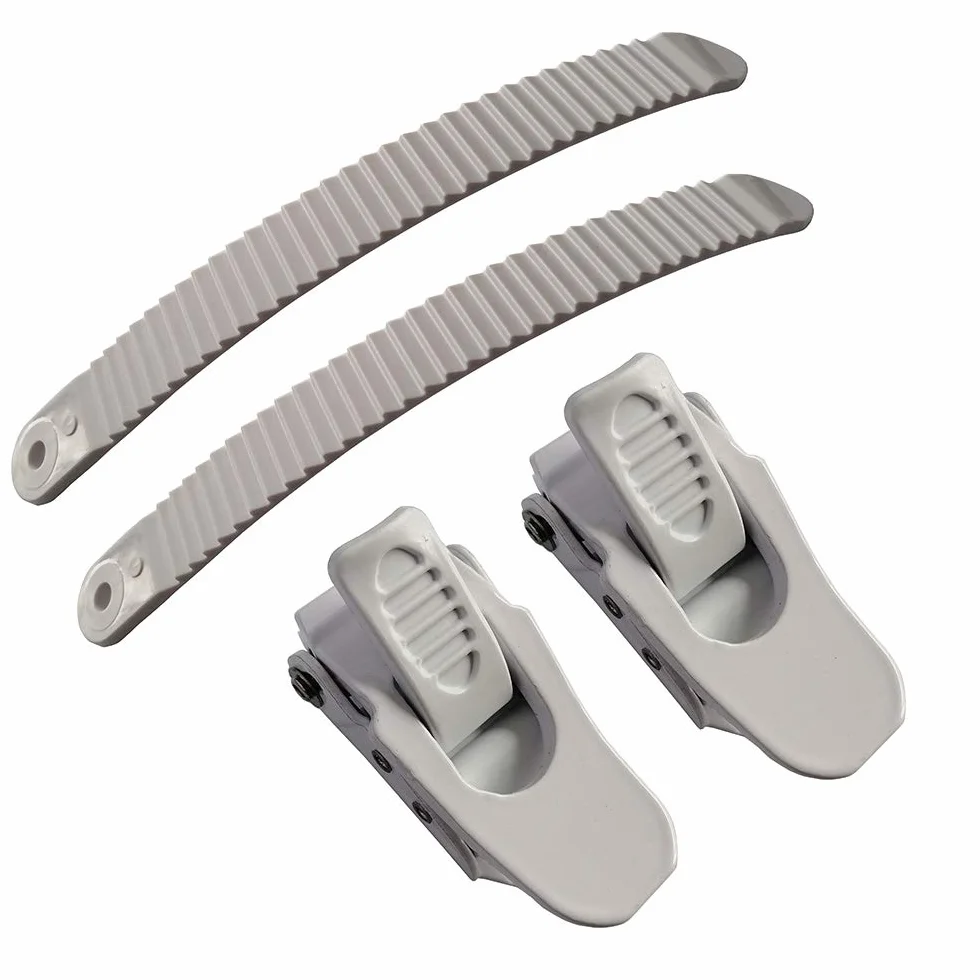 Fixations de Snowboard Blanches UP100 1 Jeu 2 Boucles 2 Sangles Grand Type