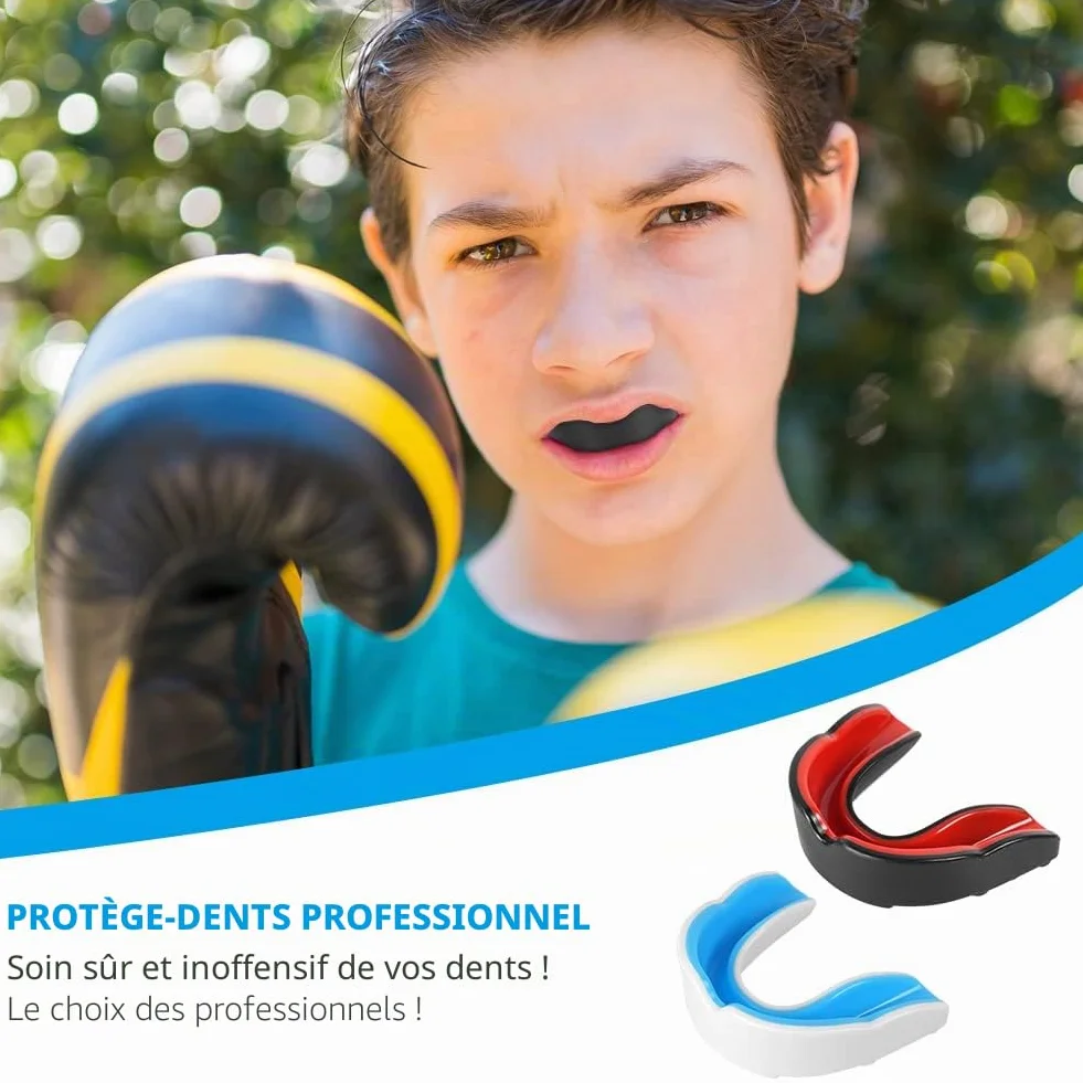 Flintronic Lot de 2 Protège-Dents Boxe pour Enfants avec Boîte Portable