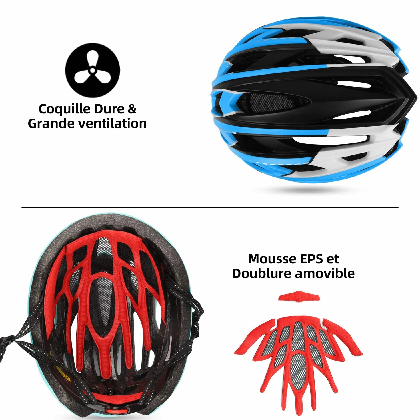 Shinmax Casque de Vélo LED Magnétique Sécurité Écran Amovible Visière Ski Snowboard NR-096