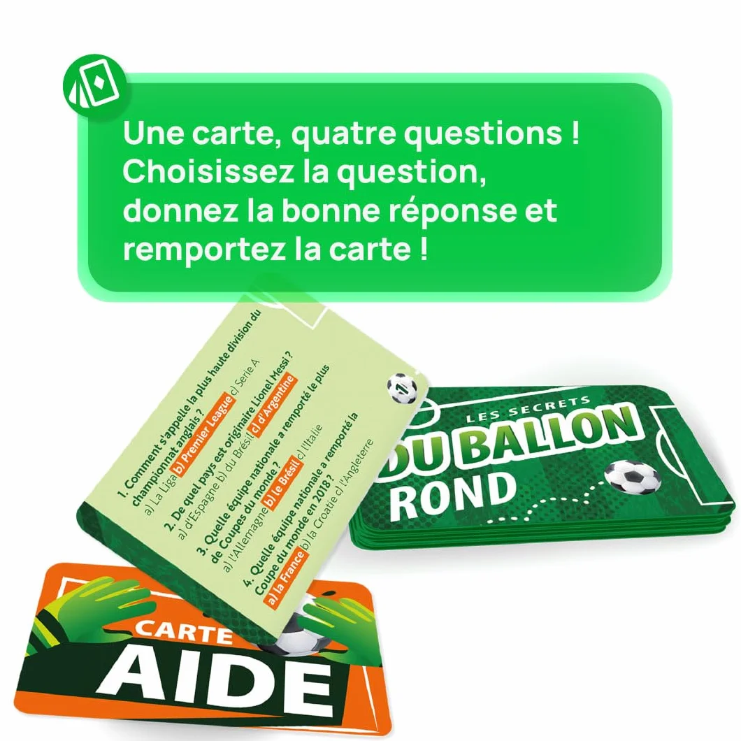 KANGUR Jeu de Carte Enfant Football - Jouet pour Garçon dès 9 Ans